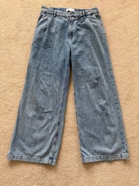 365 High Rise UltraSoft Pleated Denim Trousers